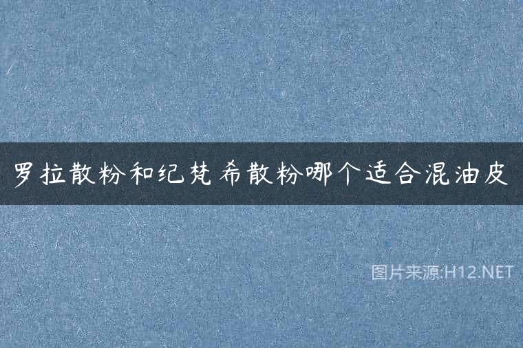 罗拉散粉和纪梵希散粉哪个适合混油皮