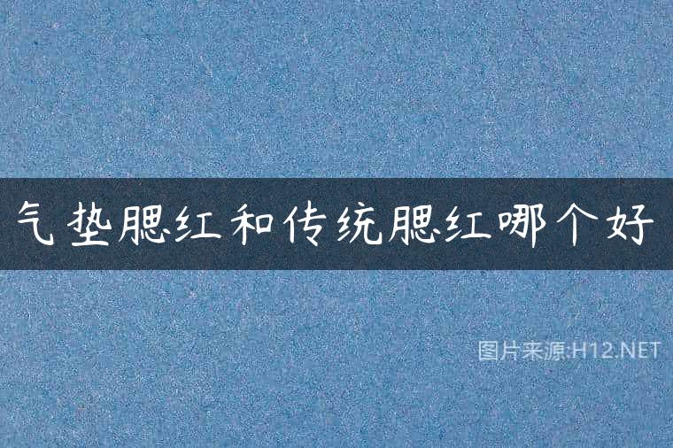 气垫腮红和传统腮红哪个好
