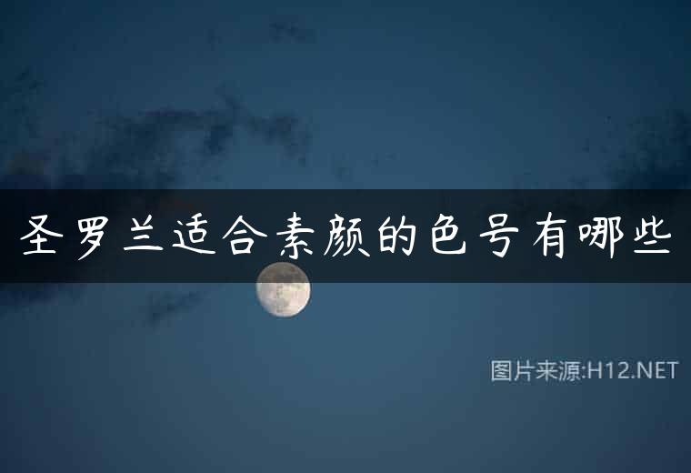 圣罗兰适合素颜的色号有哪些