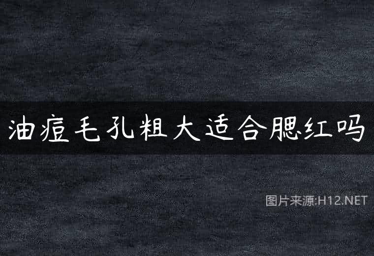 油痘毛孔粗大适合腮红吗