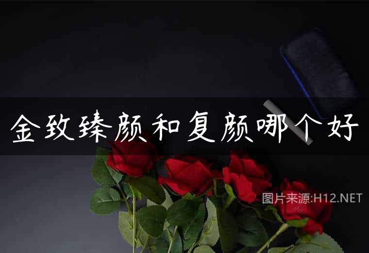 金致臻颜和复颜哪个好