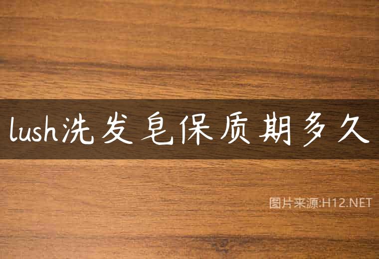 lush洗发皂保质期多久