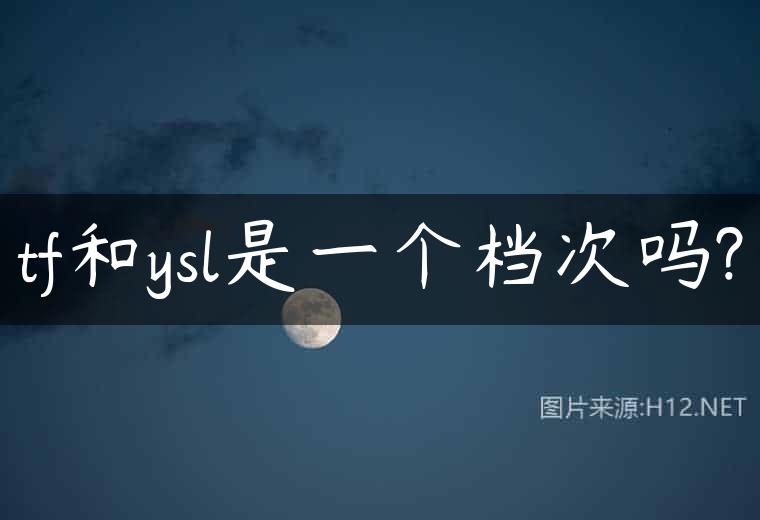 tf和ysl是一个档次吗?