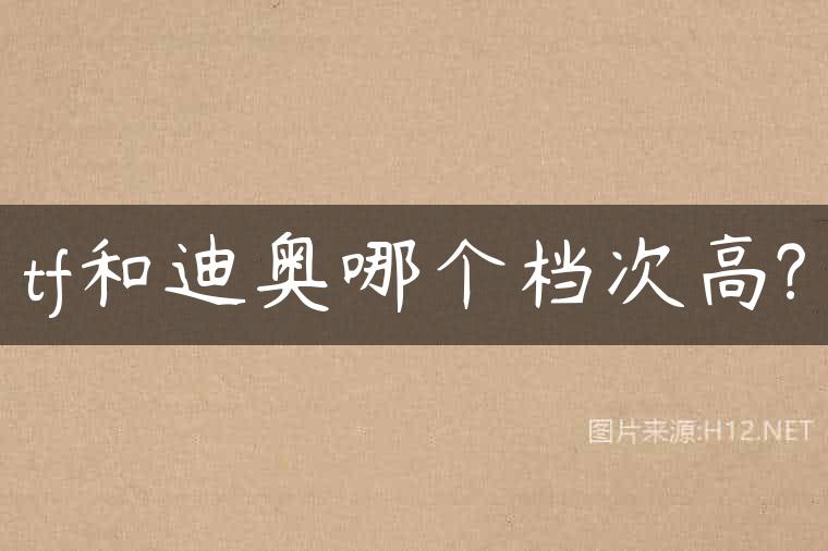 tf和迪奥哪个档次高?