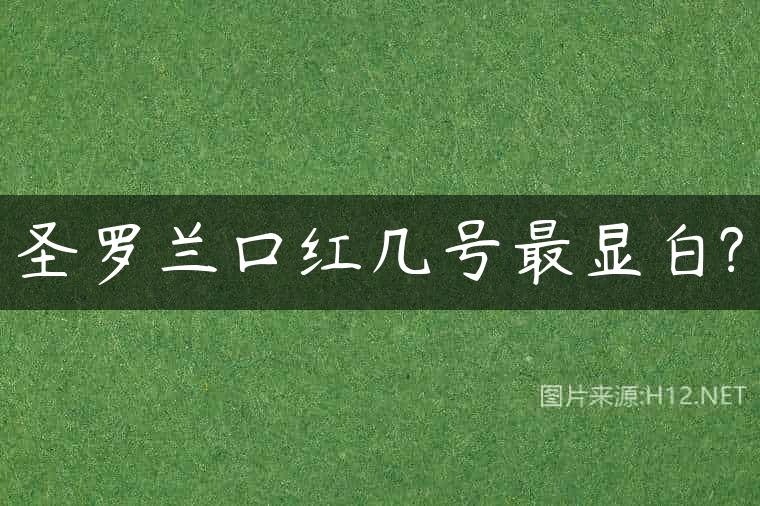 圣罗兰口红几号最显白?