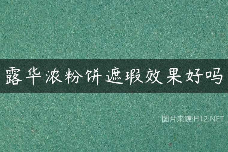 露华浓粉饼遮瑕效果好吗
