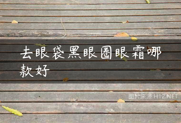 去眼袋黑眼圈眼霜哪款好
