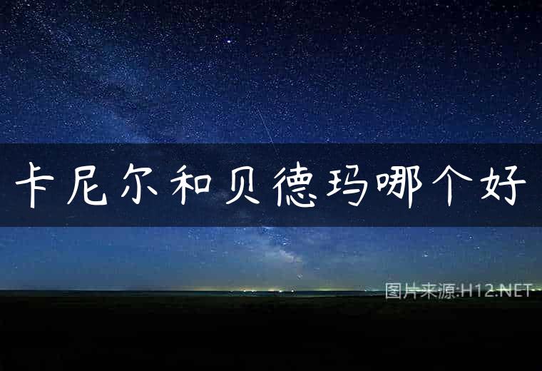 卡尼尔和贝德玛哪个好