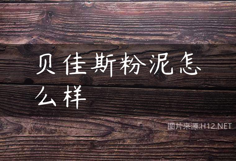 贝佳斯粉泥怎么样