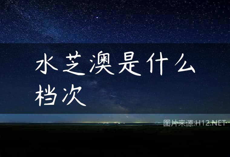 水芝澳是什么档次
