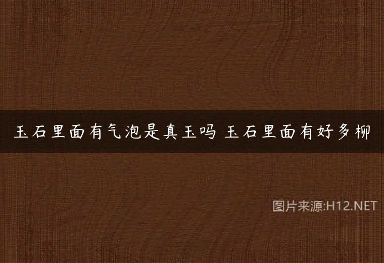 玉石里面有气泡是真玉吗 玉石里面有好多柳