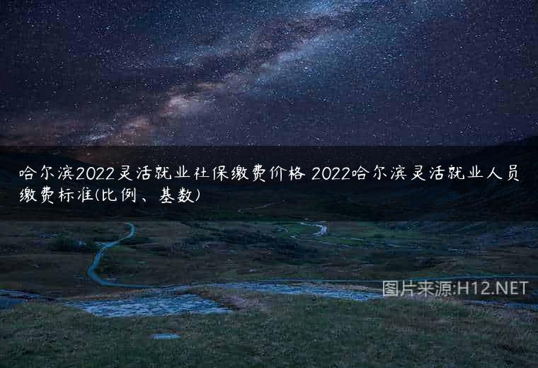 哈尔滨2022灵活就业社保缴费价格 2022哈尔滨灵活就业人员缴费标准(比例、基数)