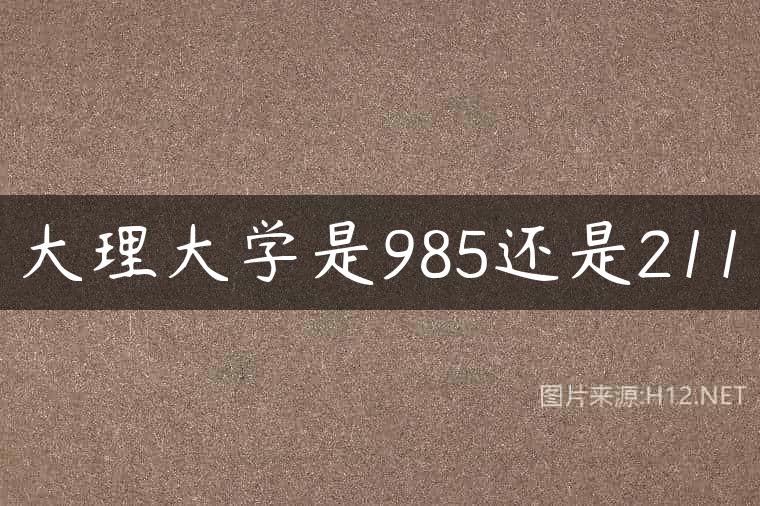 大理大学是985还是211