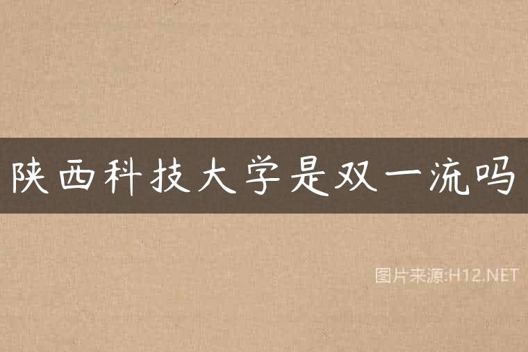 陕西科技大学是双一流吗