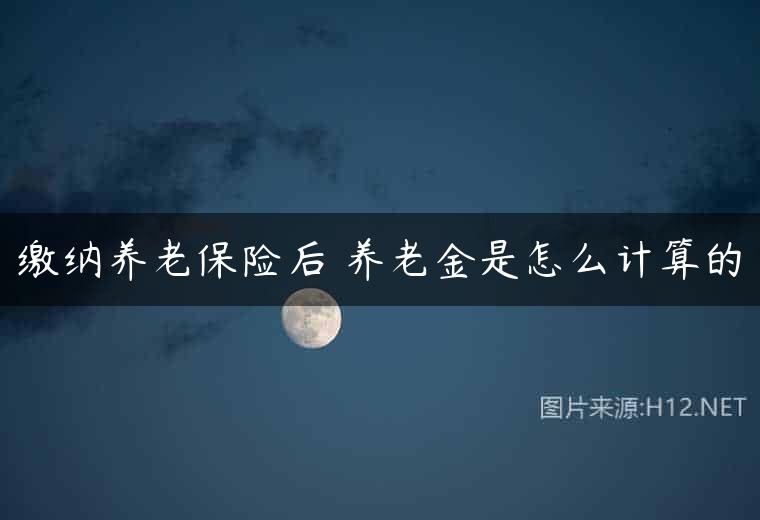 缴纳养老保险后 养老金是怎么计算的