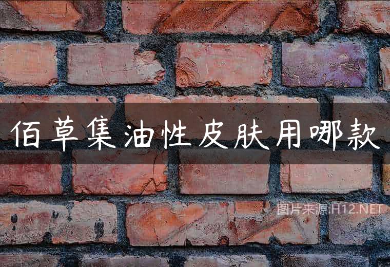 佰草集油性皮肤用哪款