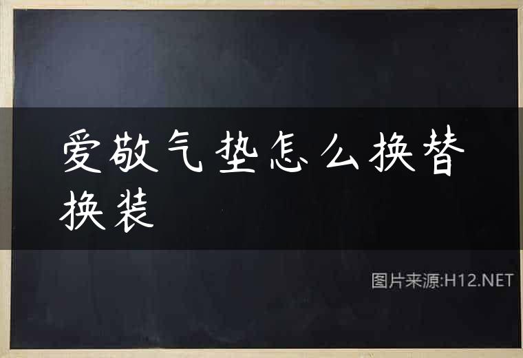 爱敬气垫怎么换替换装