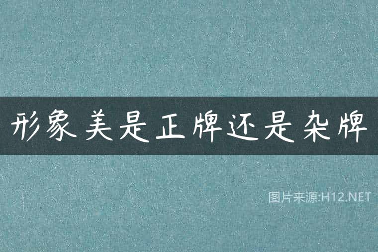 形象美是正牌还是杂牌