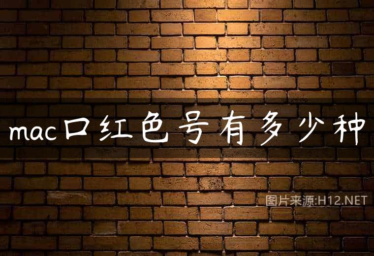 mac口红色号有多少种