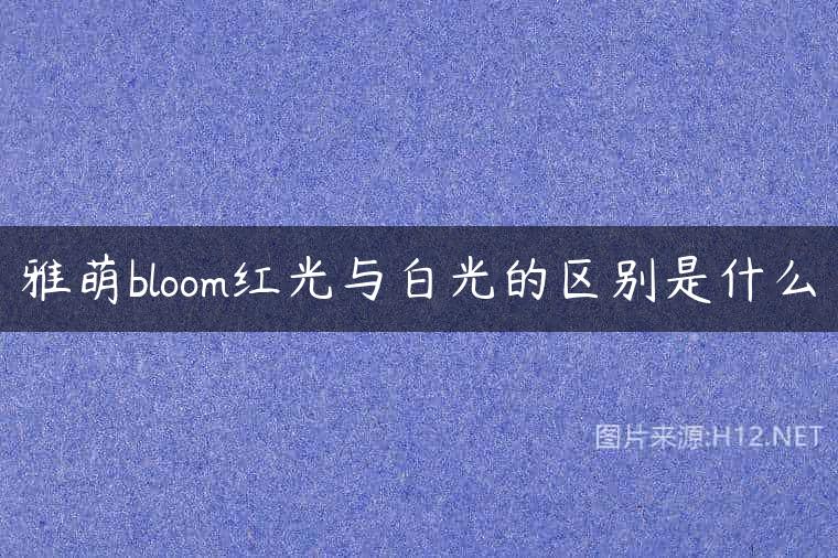 雅萌bloom红光与白光的区别是什么