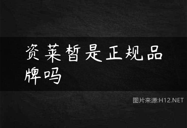 资莱皙是正规品牌吗