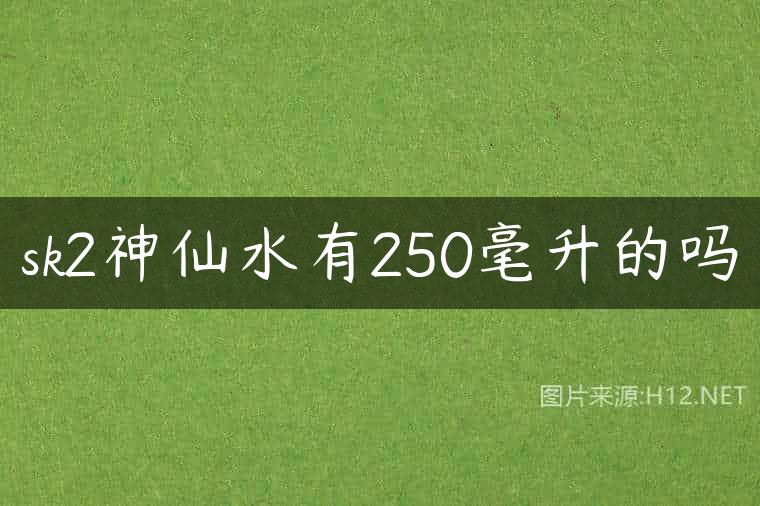 sk2神仙水有250毫升的吗