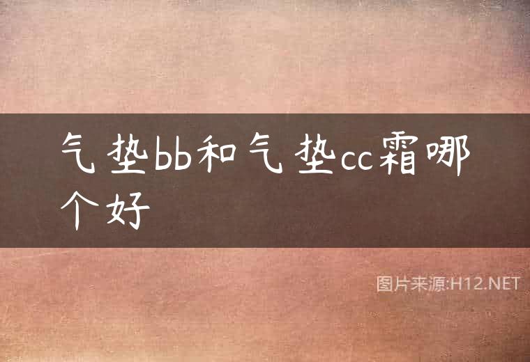 气垫bb和气垫cc霜哪个好