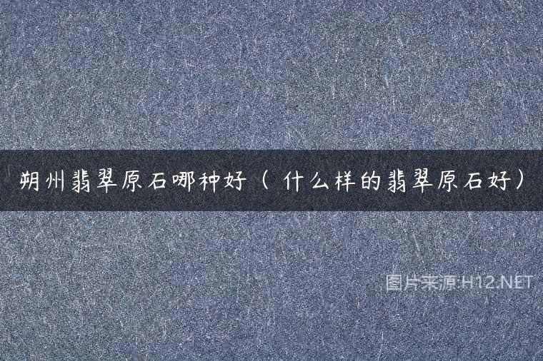 朔州翡翠原石哪种好（ 什么样的翡翠原石好）