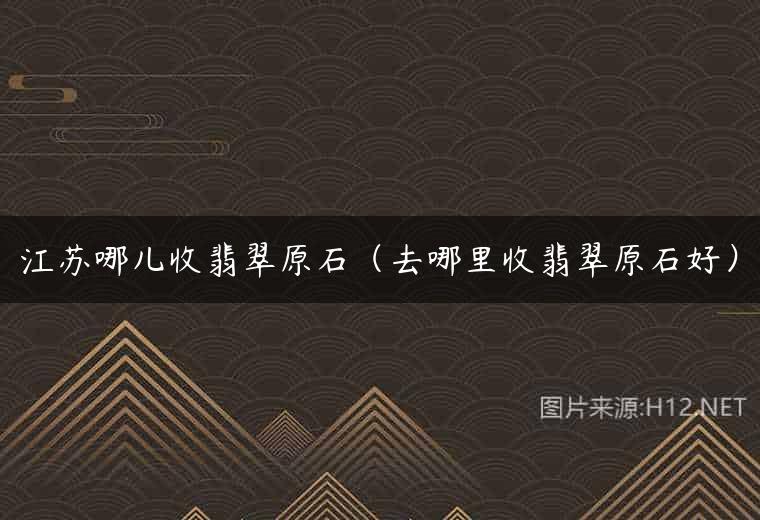 江苏哪儿收翡翠原石（去哪里收翡翠原石好）