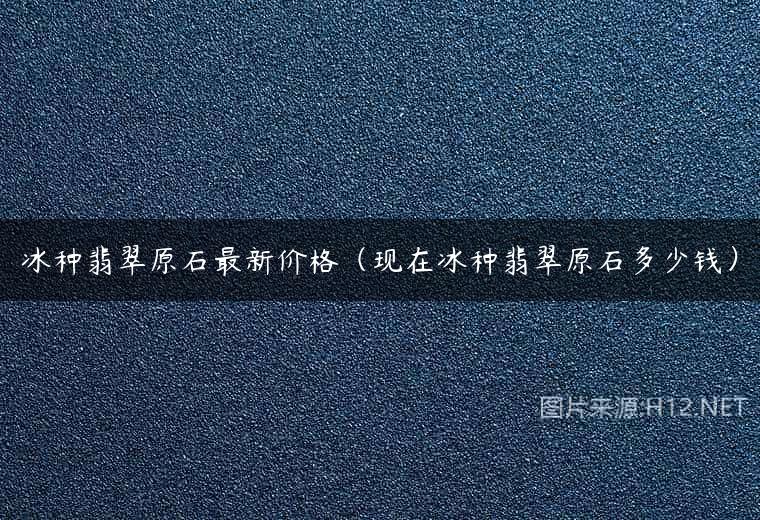 冰种翡翠原石最新价格（现在冰种翡翠原石多少钱）