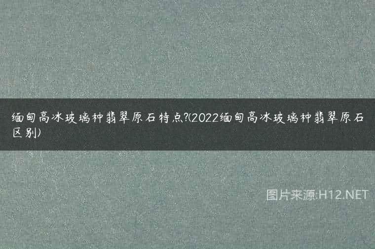 缅甸高冰玻璃种翡翠原石特点?(2022缅甸高冰玻璃种翡翠原石区别)