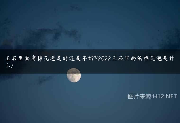 玉石里面有棉花泡是好还是不好?(2022玉石里面的棉花泡是什么)