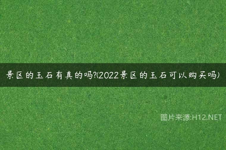 景区的玉石有真的吗?(2022景区的玉石可以购买吗)
