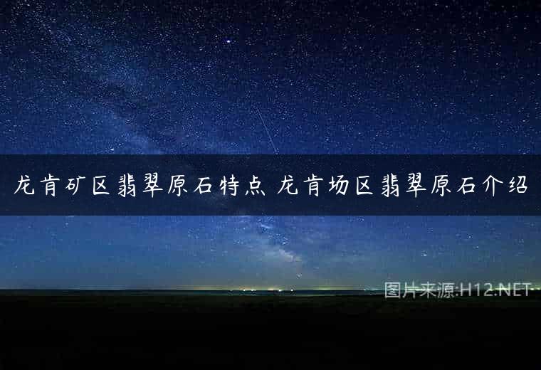 龙肯矿区翡翠原石特点 龙肯场区翡翠原石介绍