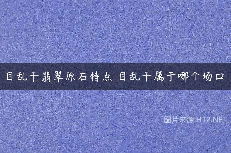 目乱干翡翠原石特点 目乱干属于哪个场口