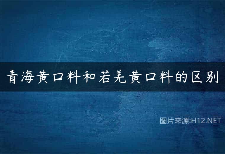青海黄口料和若羌黄口料的区别