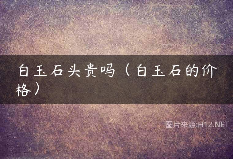 白玉石头贵吗（白玉石的价格）