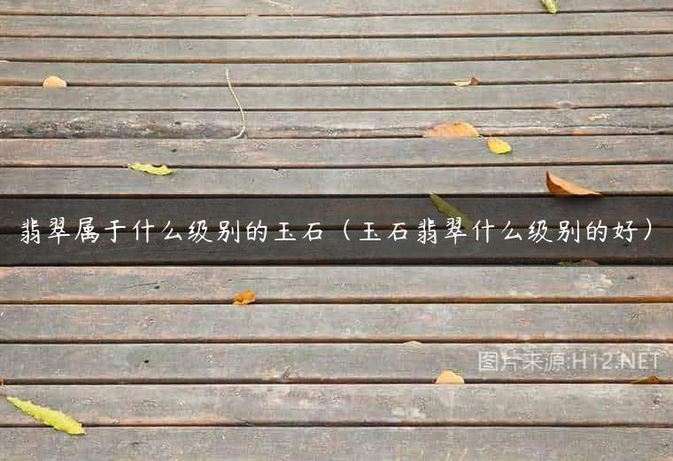 翡翠属于什么级别的玉石（玉石翡翠什么级别的好）