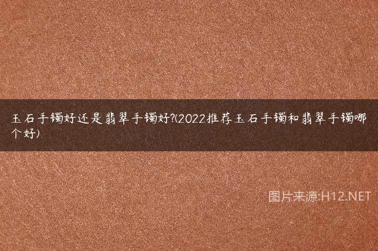 玉石手镯好还是翡翠手镯好?(2022推荐玉石手镯和翡翠手镯哪个好)