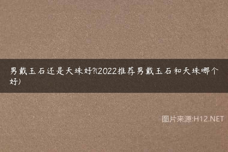 男戴玉石还是天珠好?(2022推荐男戴玉石和天珠哪个好)