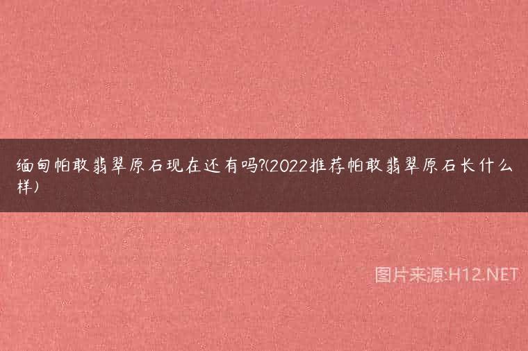 缅甸帕敢翡翠原石现在还有吗?(2022推荐帕敢翡翠原石长什么样)