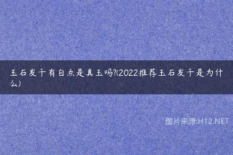 玉石发干有白点是真玉吗?(2022推荐玉石发干是为什么)