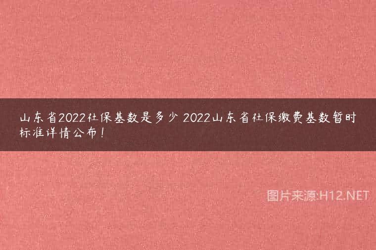 山东省2022社保基数是多少 2022山东省社保缴费基数暂时标准详情公布！
