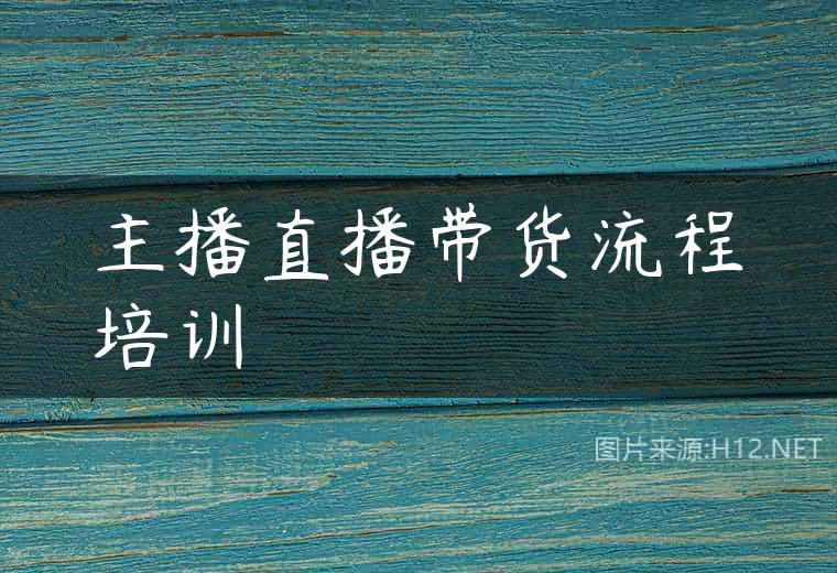 主播直播带货流程培训