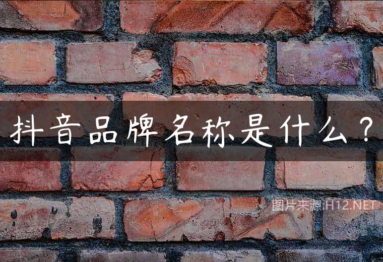抖音品牌名称是什么？