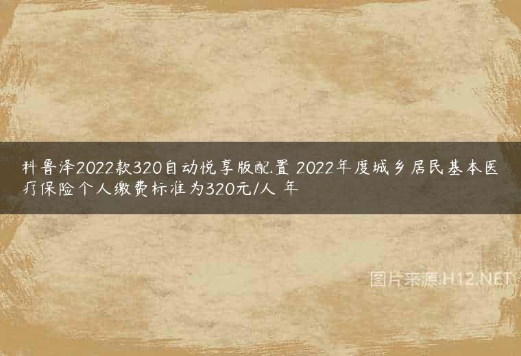 科鲁泽2022款320自动悦享版配置 2022年度城乡居民基本医疗保险个人缴费标准为320元/人•年