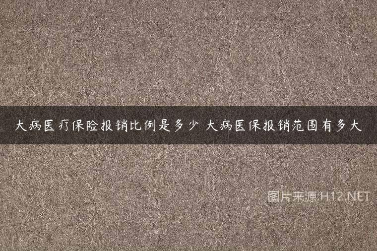 大病医疗保险报销比例是多少 大病医保报销范围有多大