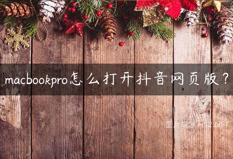 macbookpro怎么打开抖音网页版？