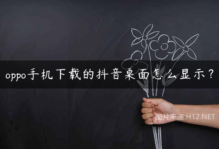oppo手机下载的抖音桌面怎么显示？