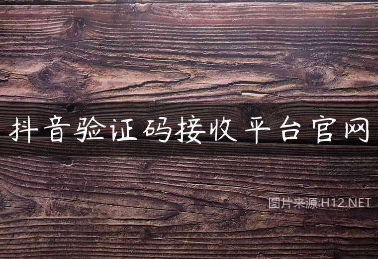 抖音验证码接收平台官网